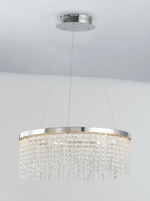 prezzo Lustre circulaire classique pendentifs K9 cristaux métal Led 60 watts lumière ambiante naturelle LED-VENUS-S60