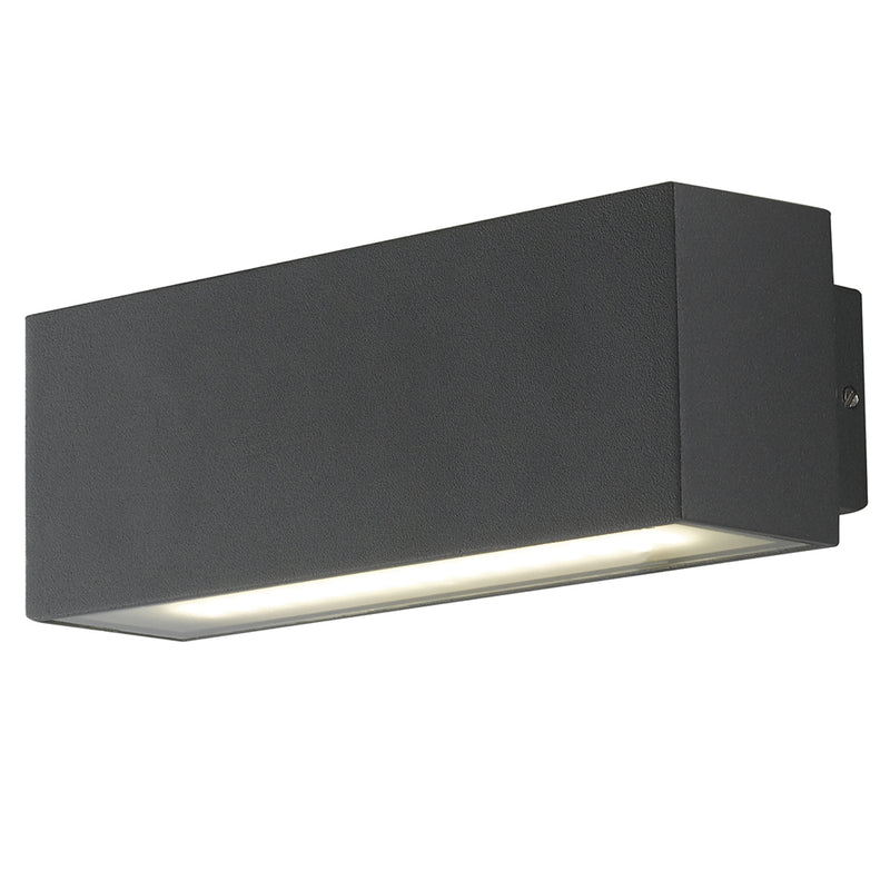 Applique Moderna Alluminio Nera Luce Sopra e Sotto Led 16 watt Luce Naturale Intec LED-W-AGERA-180-1