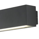 Applique Moderna Alluminio Nera Luce Sopra e Sotto Led 16 watt Luce Naturale Intec LED-W-AGERA-180-2