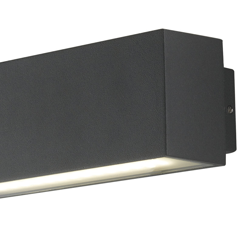 Applique Moderna Alluminio Nera Luce Sopra e Sotto Led 16 watt Luce Naturale Intec LED-W-AGERA-180-2