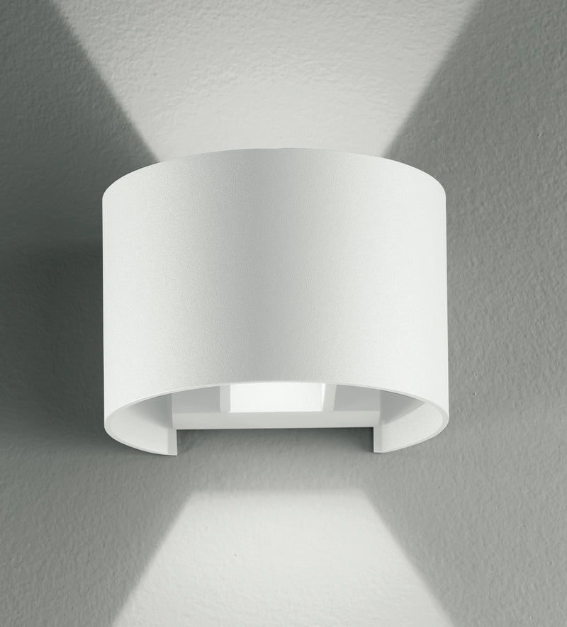 Applique Bianca Cilindrica Flusso Luce Regolabile Sopra e Sotto Led 6 watt 3000 K Intec LED-W-DELTA/6W-1