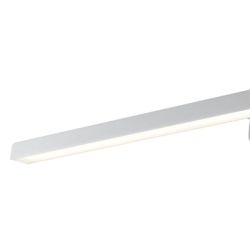 Applique Sopra Specchio Alluminio Bianco Lampada Bagno Led 17 watt Luce Naturale Intec LED-W-LANCER-3