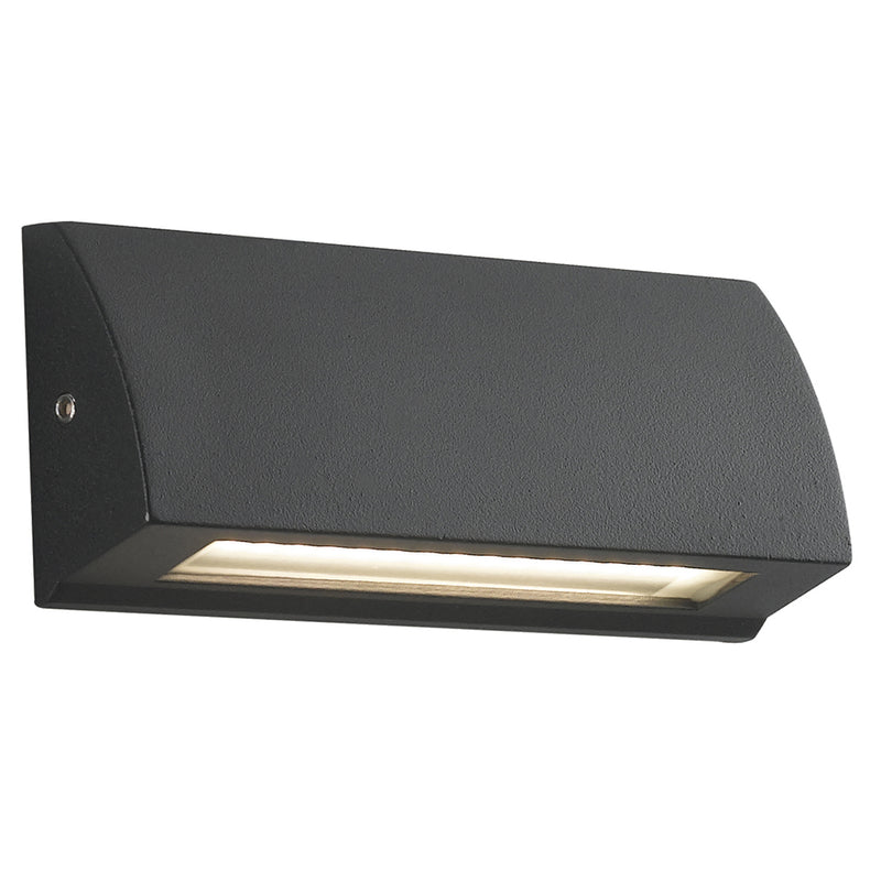 Faretto Segna Passi Emissione Luce verso Basso Alluminio Nero Led 4 watt Luce Naturale Intec LED-W-SHELBY-130-1