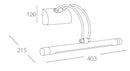 Applique Orientabile Metallo Cromato Diffusore Cilindrico Acrilico Led 4 watt Luce Calda Intec LED-W-SIGMA/4W-4