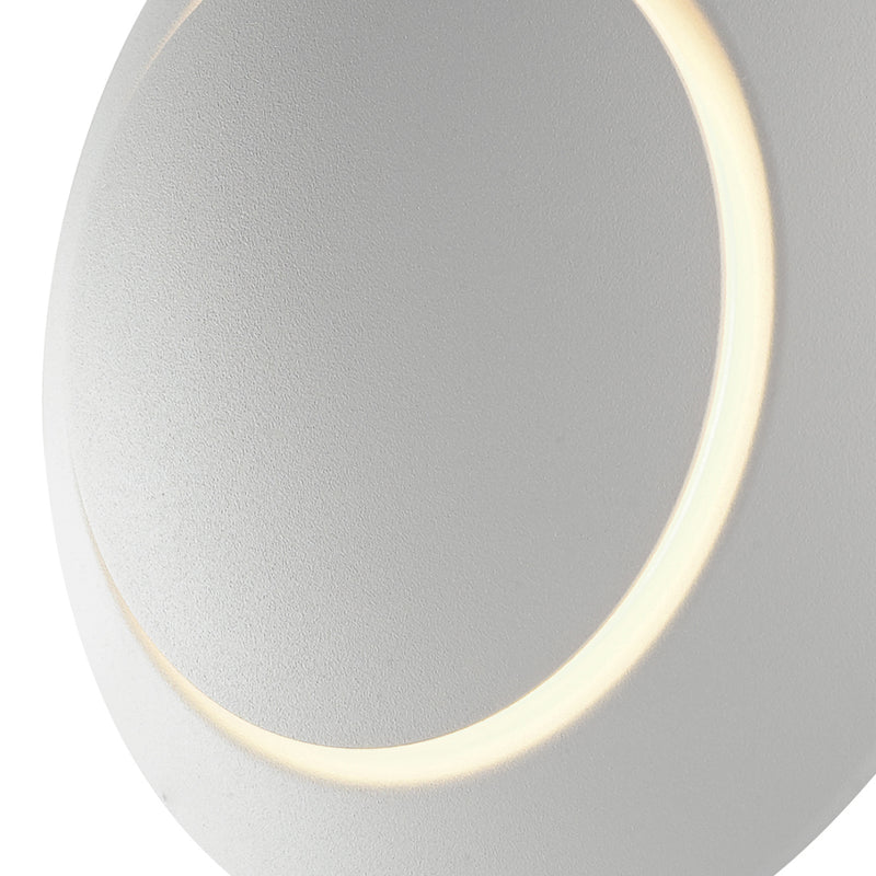 Applique Tonda Alluminio Bianco Diffusore Movibile Moderna Led 4 watt 4000 K Intec LED-W-TWILIGHT-2