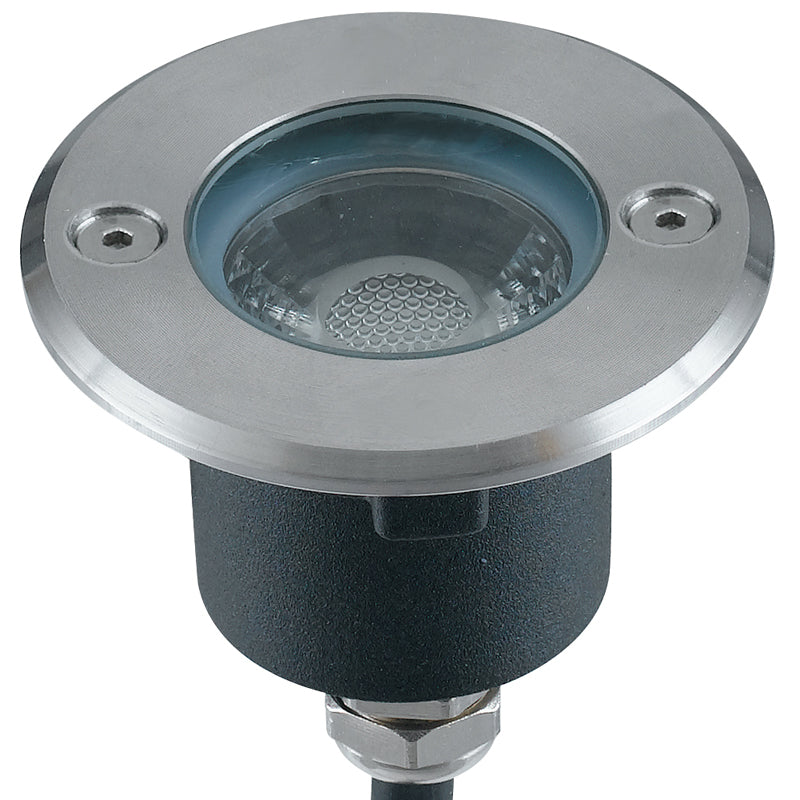 Faretto Calpestabile Incasso Pavimento Tondo Acciaio Inox Led 3 watt 4000 kelvin Intec LED-WALK-R7-2