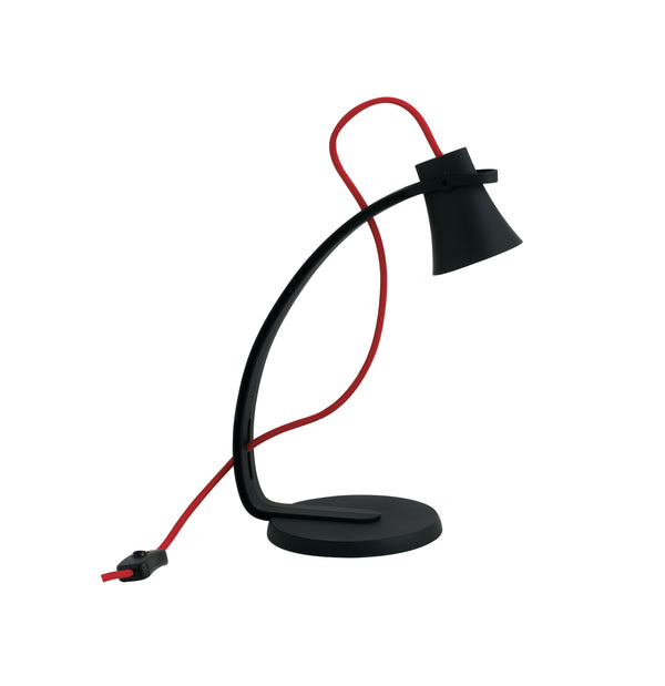 online Lampe de table de bureau en plastique et métal noir moderne LED lumière naturelle de 2,4 watts