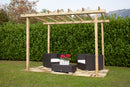 Pergola Autoportante 240x240 cm in Legno-7