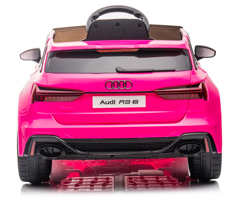 Macchina Elettrica per Bambini 12V Audi RS6 Rosa-6