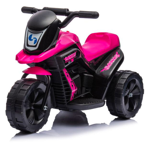 Moto Mini Elettrica per Bambini 6v 3 Ruote Rosa-1