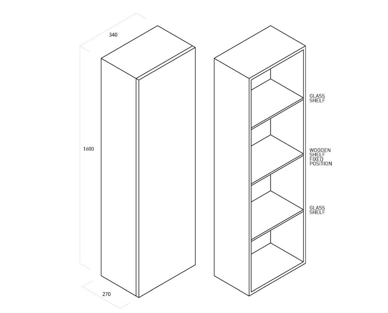 Mobile da Bagno Sospeso in Melamina Antigraffio 160x32x35cm TFT Luna Rovere Miele-2