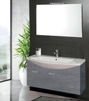 Mobile da Bagno Sospeso 108cm Mazzoni Manhattan Grigio Cemento-1