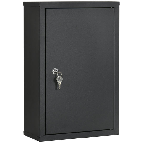 prezzo Armadietto per Medicinali 30x14x46 cm 3 Ripiani in Acciaio Nero