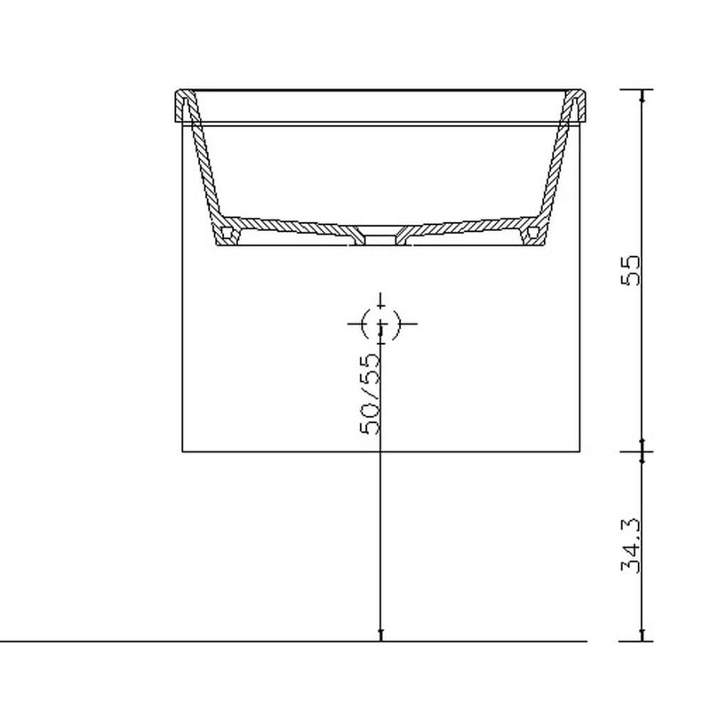 Mobile Lavatoio Sospeso 65,5x50,5x56 cm 2 Ante Montegrappa Novella Dipiù Antracite-7