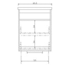 Mobile Lavatoio Sospeso 65,5x50,5x56 cm 1 Cassetto Montegrappa Novella Dipiù Antracite-6