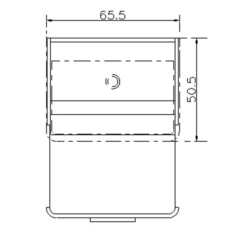 Mobile Lavatoio Sospeso 65,5x50,5x56 cm 1 Cassetto Montegrappa Novella Dipiù Antracite-8