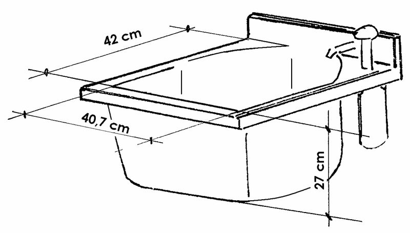 Mobile Lavatoio 45x50x85cm Anta Asse in Termoplastico Montegrappa Marella Bianco Destra-3