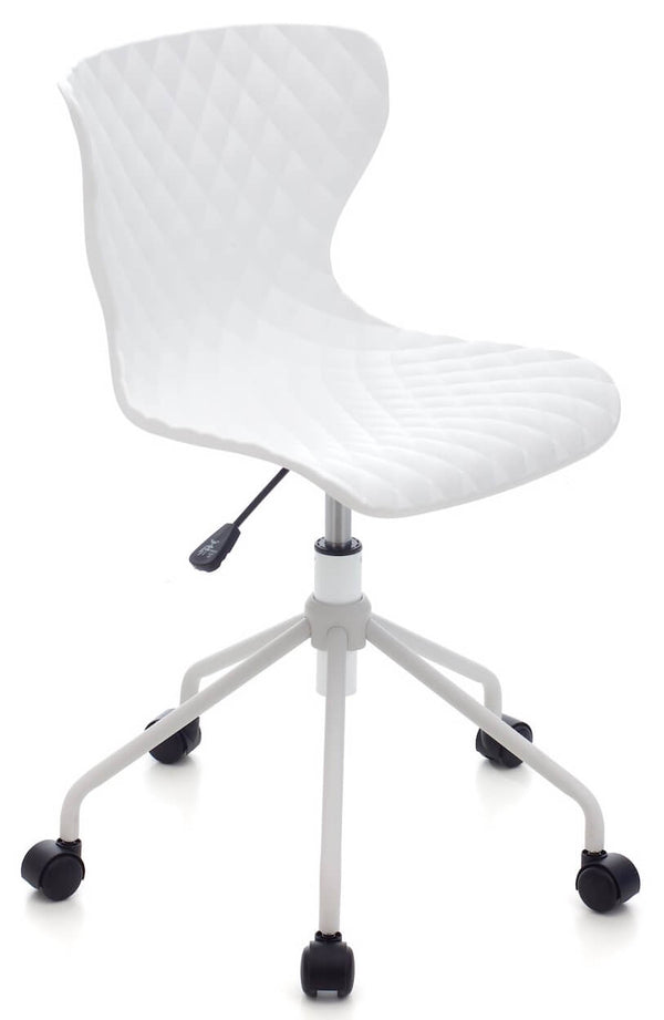 Chaise de bureau opérative en nylon Comics Blanc sconto