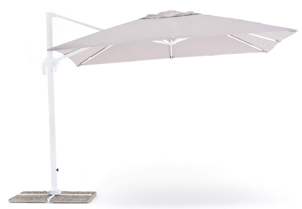 Parasol de Jardin Décentralisé 3x3m en Aluminium et Polyester Gris Senso prezzo