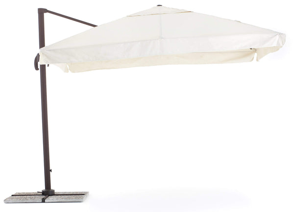 Parasol de Jardin Décentralisé 3x3m en Aluminium et Polyester Senso Ecru acquista