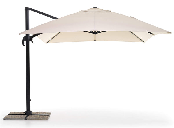 prezzo Parasol de Jardin Décentralisé 3x4m en Aluminium et Polyester Senso Beige