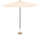 Parasol de Jardin Ø3m en Fer et Jardin Polyester Ecru