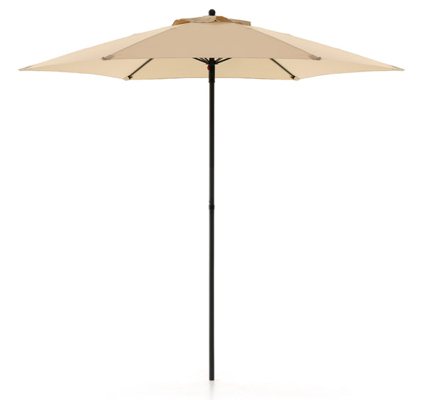 Parasol de Jardin Ø2,4 m Mât en Fer Ø32 mm Auvent Polyester Jardin Écru online