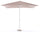 Parasol de jardin 3x3m en aluminium et polyester de jardin gris