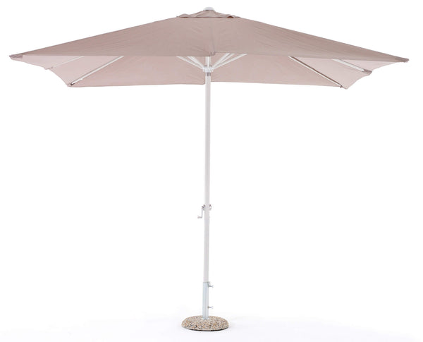 sconto Parasol de jardin 3x3m en aluminium et polyester de jardin gris