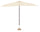 Parasol de Jardin 3x3m en Aluminium et Polyester Ecru Jardin