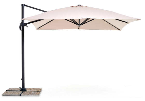 acquista Parasol de Jardin Décentralisé 3x3m en Aluminium et Polyester vers Ecru