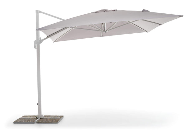 acquista Parasol de jardin décentralisé 3x4m en aluminium et polyester gris