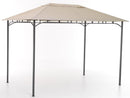 Gazebo da Giardino 3x2m in Ferro e Poliestere Rodi Beige-1