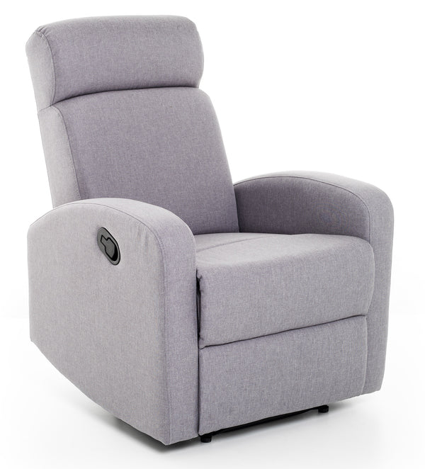 Fauteuil relax inclinable manuel en tissu gris online