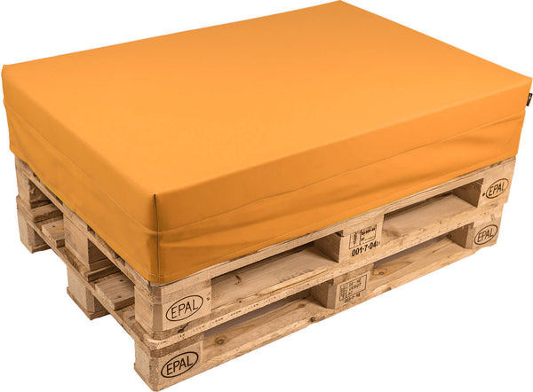 Coussin pour palette 120x80 cm en simili cuir orange pomodone prezzo