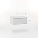 Mobile Bagno Sospeso 60 cm in Legno TFT Belsk Bianco Opaco-6