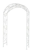 Arco da Giardino 135x47,5x230 h cm in Acciaio Bianco-2