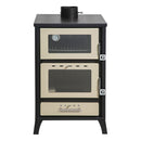 Stufa a Legna con Forno 22 KW 50,5x58,5xH91,5 cm Marika Beige-1