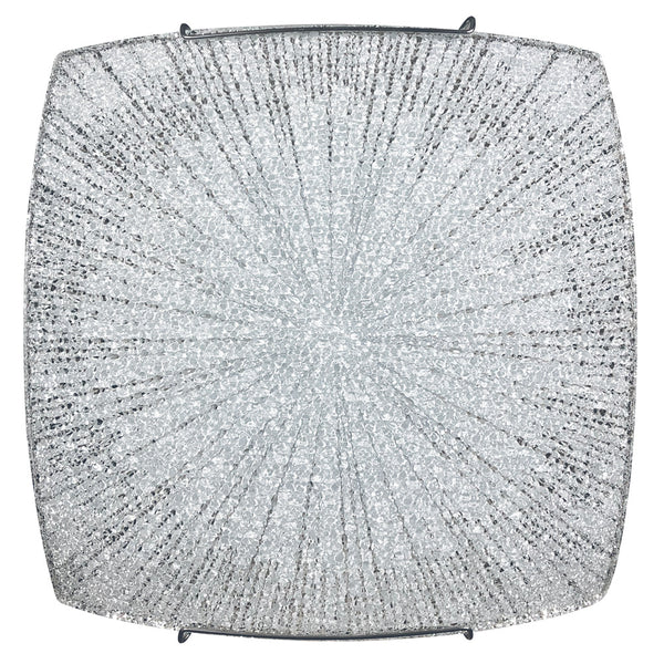 prezzo Plafonnier 1xE27 Crochets Chrome Verre Plaque Diamant Décoration Coupes E-Energy Mina