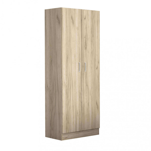 acquista Armoire à 2 portes 80x52x180 h cm en aggloméré bilaminé chêne gris