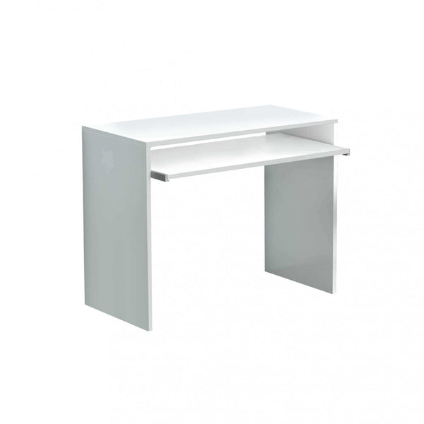 online Perry White PC Stand Desk 90x45x74 h cm en aggloméré bilaminé blanc