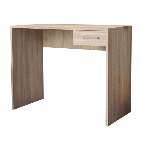 Tom PC Desk Chêne clair 90x45x74 h cm en aggloméré laminé marron sconto