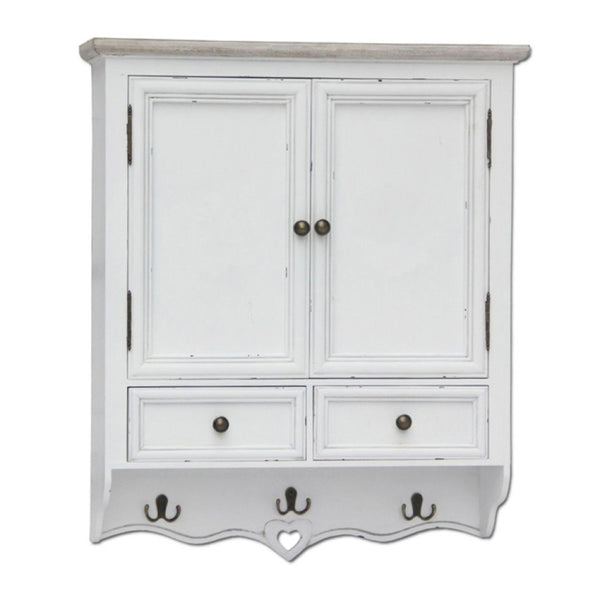 online Armoire suspendue 45x34x66 h cm en bois de paulownia blanc