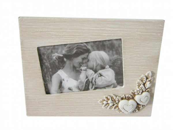 Cadre photo 15x10 Shabby Chic Rectangulaire 23x2,5x18 h cm en MDF Taupe online