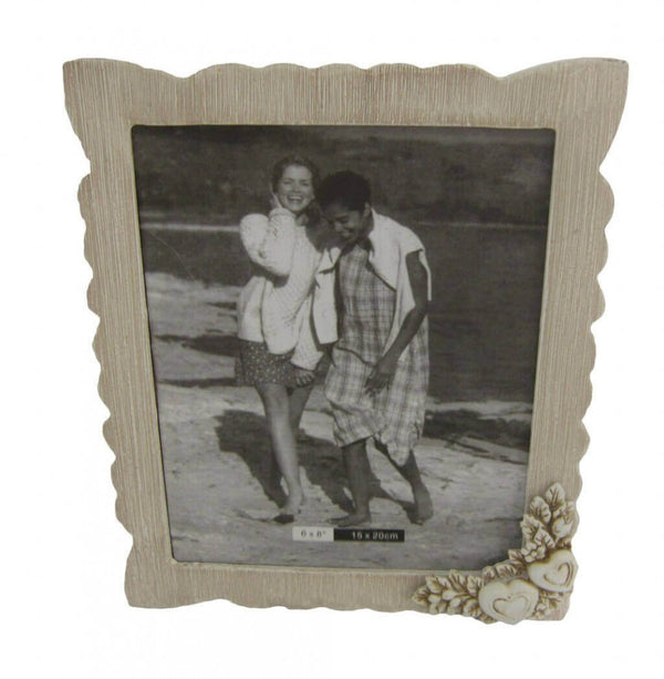 sconto Cadre photo 15x20 Shabby Chic Rectangulaire 20,5x2,5x25,5 h cm en MDF Taupe