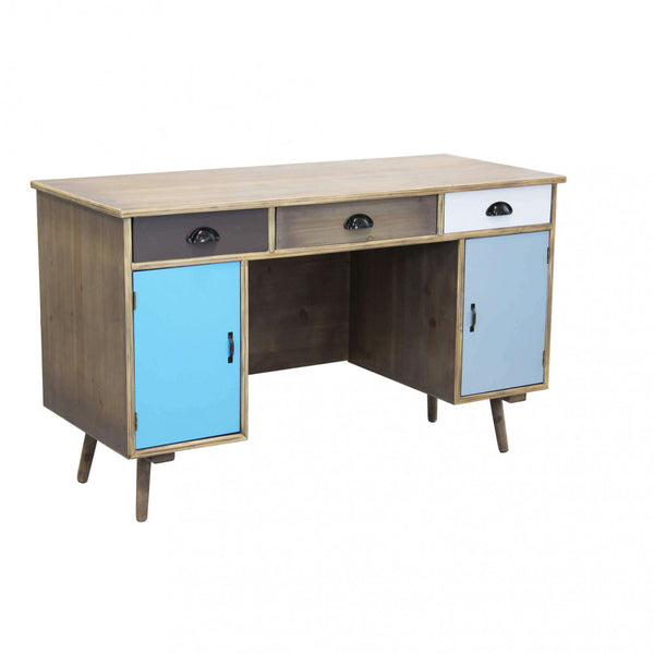 sconto Bureau Brema 121x50,5x75 h cm en bois multicolore