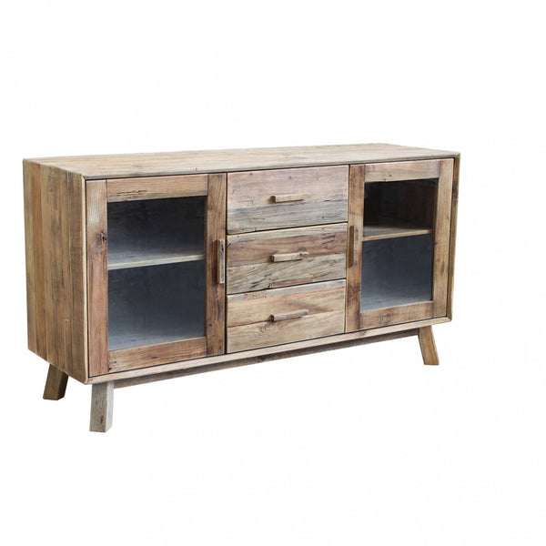 online Buffet Dalton 160x48x85 h cm en pin recyclé marron