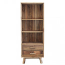 Libreria Justin 60x40x160 h cm in Pino riciclato Marrone-3