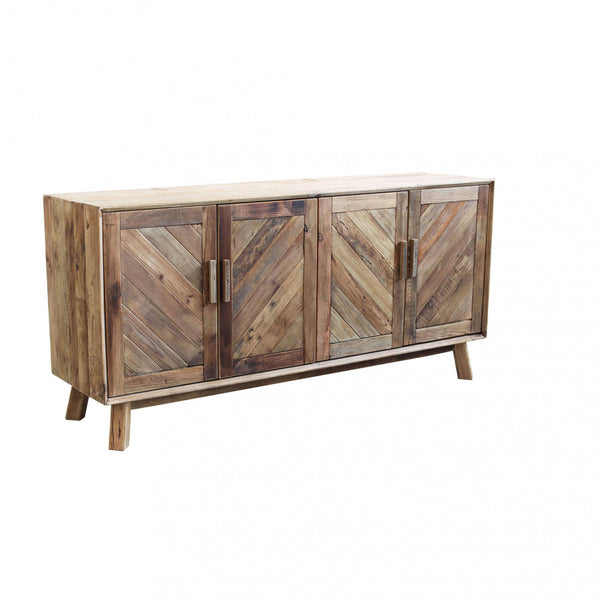 Buffet Roland 180x48x85 h cm en pin recyclé marron online