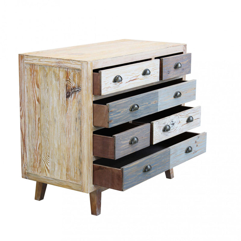 Mobile Benjy 99x45x82 h cm in Legno Multicolor-4